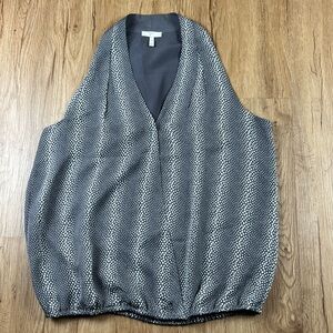 Joie 100% Silk Sleeveless Lined Polka Dot Blouse Size Medium Retail $168